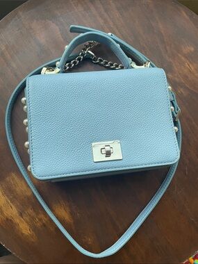 kate spade Baby Blue Pearl-Trim Leather Crossbody